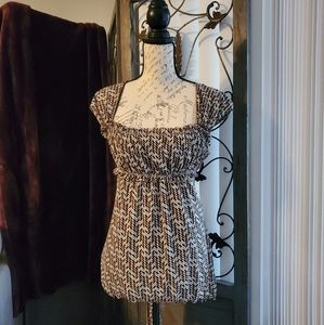 XL Max Studio Empire Waist Blouse